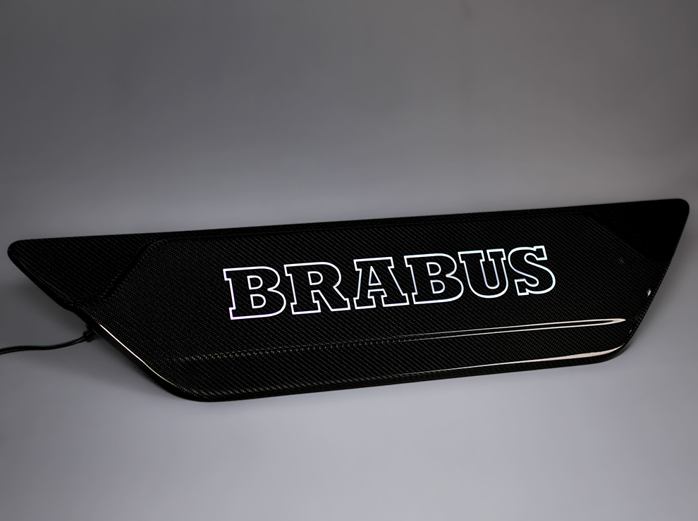 Mercedes-Benz W463A/W464 G-Class (2018-2024) Carbon Fiber Rear Door Cover Brabus Style with LED Lighting